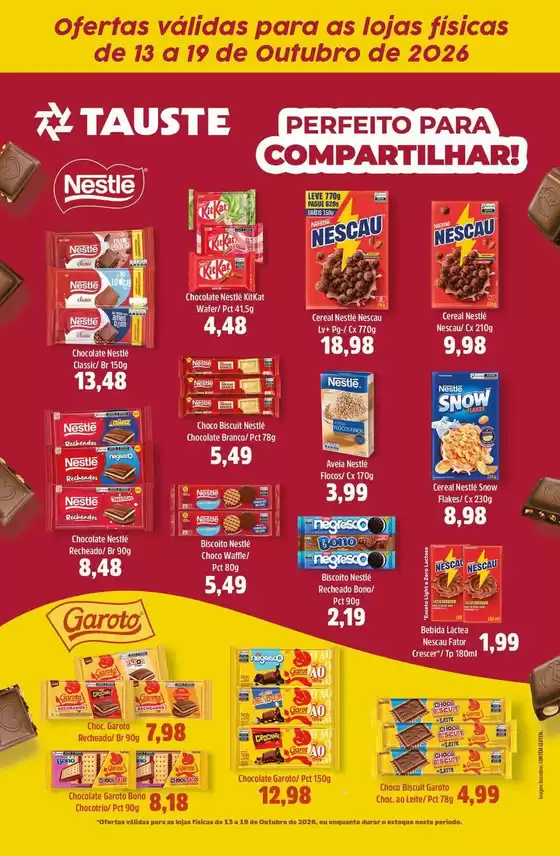 Catálogo Supermercados Tauste | Ofertas Tauste Especial Nestlé | 2026-10-13T00:00:00.000Z - 2026-10-19T00:00:00.000Z