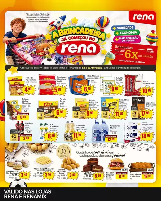 Catálogo Supermercados Rena | Ofertas especiais atraentes para todos | 2026-10-12T00:00:00.000Z - 2026-10-18T00:00:00.000Z