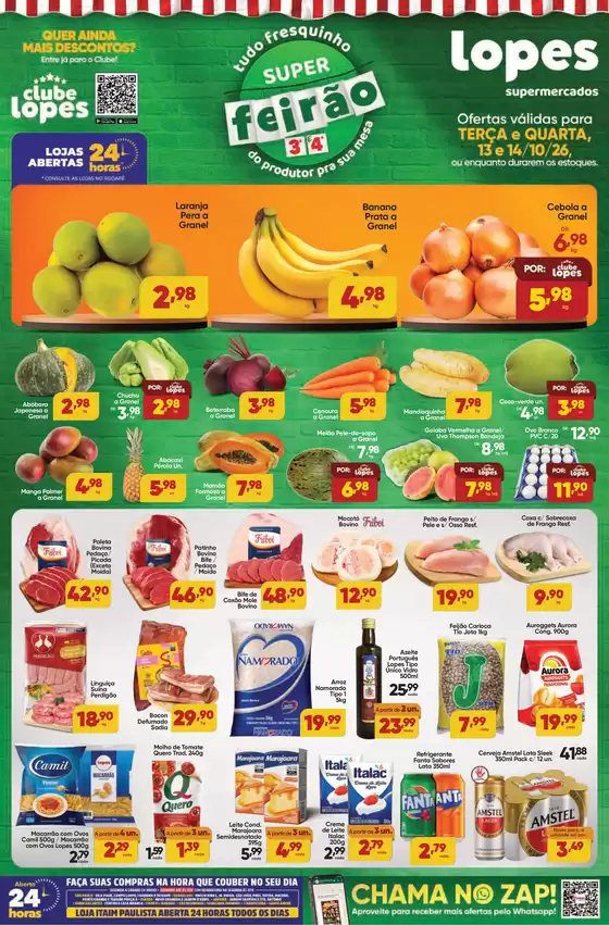 Catálogo Lopes Supermercados | SUPER FEIRÃO - TERÇA E QUARTA | 2026-10-13T00:00:00.000Z - 2026-10-14T00:00:00.000Z