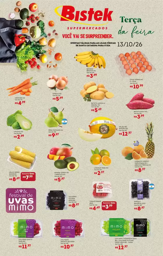 Catálogo Bistek Supermercados | Terça da Feira FLV - SC | 2026-10-13T00:00:00.000Z - 2026-10-13T00:00:00.000Z