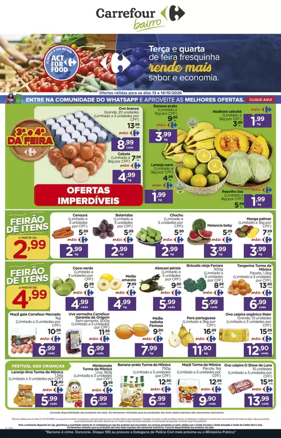 Catálogo Carrefour Bairro | FEIRA | 2026-10-13T00:00:00.000Z - 2026-10-14T00:00:00.000Z