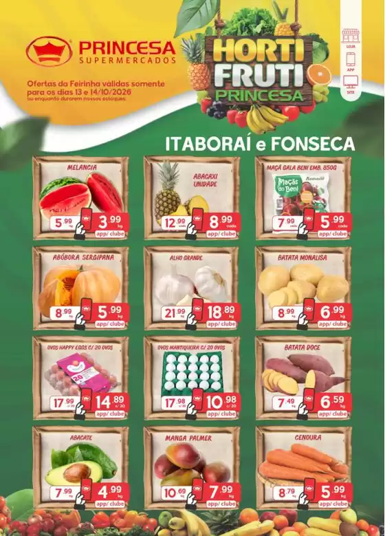 Catálogo Princesa Supermercados | Feirinha Itaborai e Fonseca - 13 e 1410 | 2026-10-13T00:00:00.000Z - 2026-10-14T00:00:00.000Z