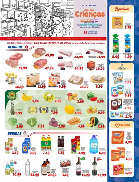Catálogo Shibata Supermercados | Jornal de Ofertas Cruzeiro Itaqua Mogi César Poá e Guará | 2026-10-13T00:00:00.000Z - 2026-10-15T00:00:00.000Z