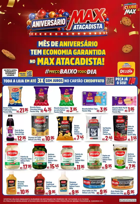 Catálogo Max Atacadista em Valentim Gentil | Encarte Max Atacadista | 2026-10-13T00:00:00.000Z - 2026-10-31T00:00:00.000Z