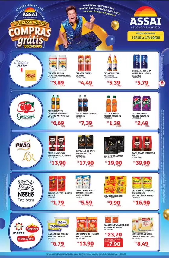 Catálogo Assaí Atacadista | Encarte Assaí Atacadista 173771-529 | 2026-10-13T00:00:00.000Z - 2026-10-17T00:00:00.000Z