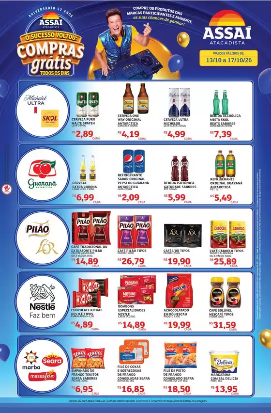 Catálogo Assaí Atacadista | Encarte Assaí Atacadista 173777-604 | 2026-10-13T00:00:00.000Z - 2026-10-17T00:00:00.000Z