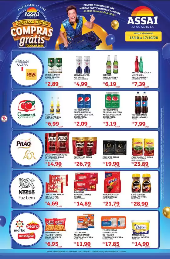Catálogo Assaí Atacadista | Encarte Assaí Atacadista 173779-605 | 2026-10-13T00:00:00.000Z - 2026-10-17T00:00:00.000Z