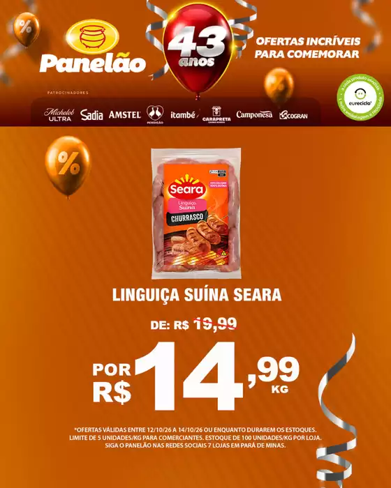 Catálogo Panelão Supermercados | OFERTAS INCRÍVEIS PARA COMEMORAR | 2026-10-13T00:00:00.000Z - 2026-10-14T00:00:00.000Z
