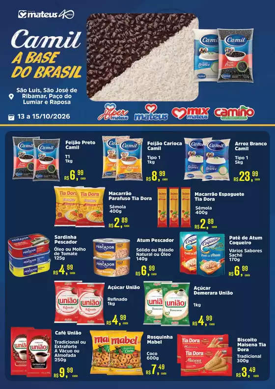 Catálogo Supermercados Mateus | Exclusivo Camil | 2026-10-12T00:00:00.000Z - 2026-10-15T00:00:00.000Z