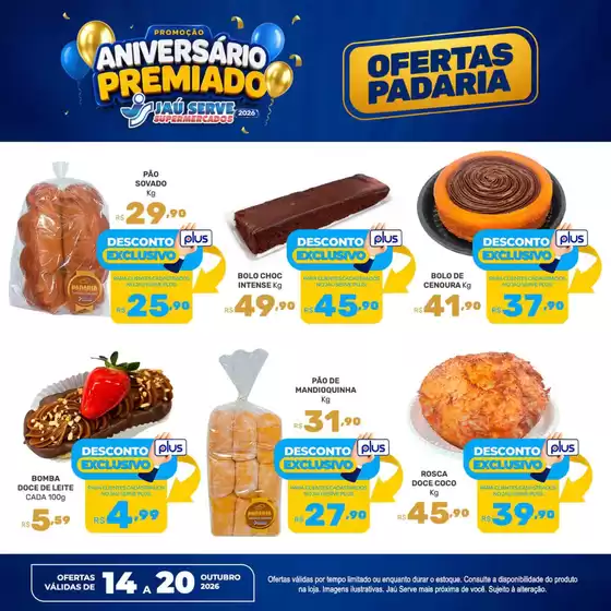 Catálogo Supermercados Jaù Serve | Padaria | 2026-10-14T00:00:00.000Z - 2026-10-20T00:00:00.000Z