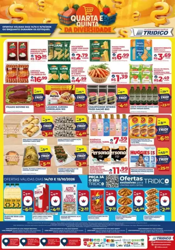 Catálogo Supermercados Tridico | Quarta e Quinta da Diversidades | 2026-10-14T00:00:00.000Z - 2026-10-15T00:00:00.000Z