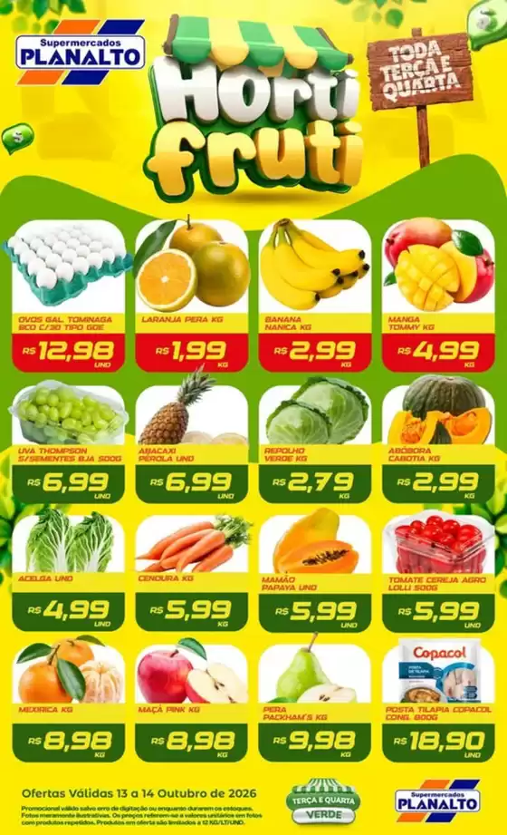 Catálogo Supermercados Planalto | Hortifruti | 2026-10-14T00:00:00.000Z - 2026-10-14T00:00:00.000Z