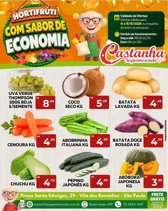 Catálogo Supermercado Castanha | Encarte Supermercado Castanha | 2026-10-14T00:00:00.000Z - 2026-10-15T00:00:00.000Z