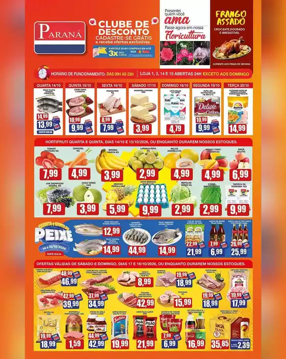 Catálogo Supermercados Paraná | Melhores ofertas para todos os caçadores de pechinchas | 2026-10-14T00:00:00.000Z - 2026-10-18T00:00:00.000Z