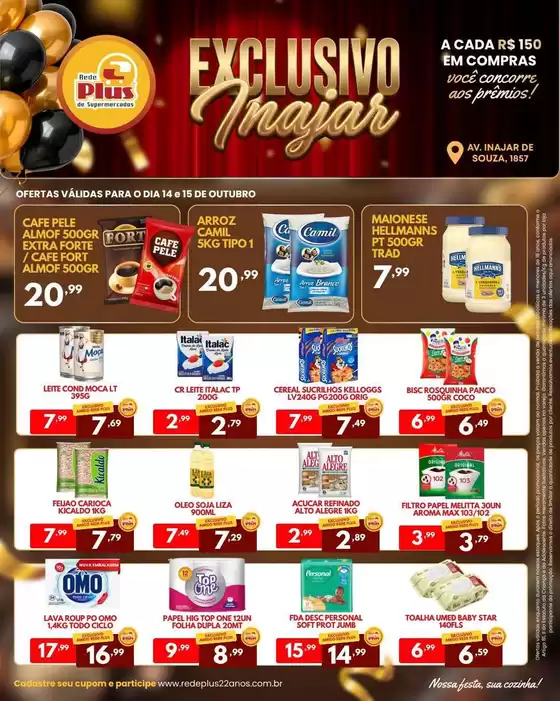 Catálogo Rede Plus Supermercados | Ofertas exclusivas | 2026-10-14T00:00:00.000Z - 2026-10-15T00:00:00.000Z