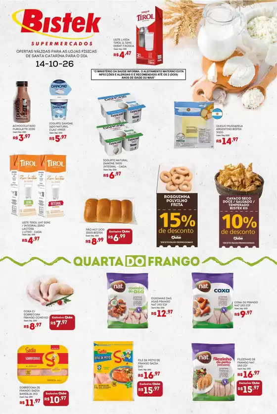 Catálogo Bistek Supermercados | Quarta dos Frios - SC | 2026-10-14T00:00:00.000Z - 2026-10-14T00:00:00.000Z