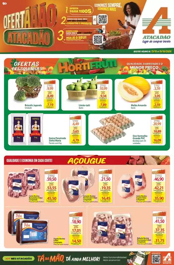 Catálogo Atacadão em Marechal Deodoro | Atacadão - Ofertããão Atacadão | 2026-10-14T00:00:00.000Z - 2026-10-19T00:00:00.000Z