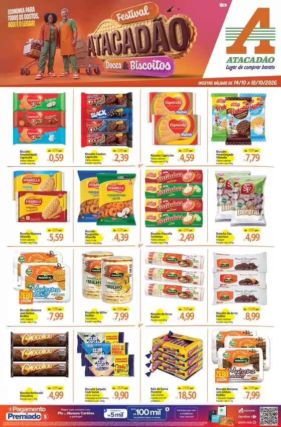Catálogo Atacadão em Marechal Deodoro | Atacadão - Doces e Biscoitos | 2026-10-14T00:00:00.000Z - 2026-10-18T00:00:00.000Z