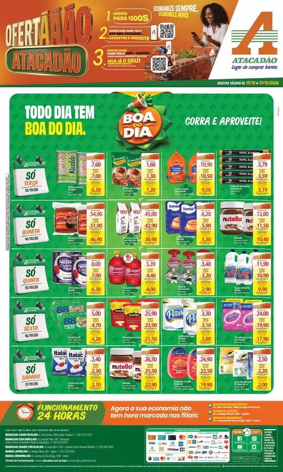 Catálogo Atacadão em Manaus | Atacadão - Boa do Dia | 2026-10-14T00:00:00.000Z - 2026-10-17T00:00:00.000Z