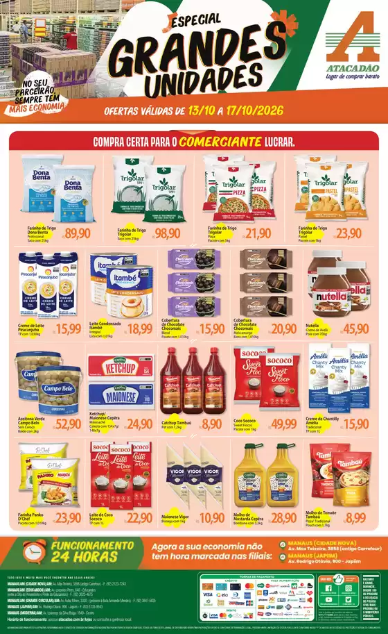 Catálogo Atacadão em Manaus | Atacadão - Grandes Unidades G.U. | 2026-10-14T00:00:00.000Z - 2026-10-17T00:00:00.000Z