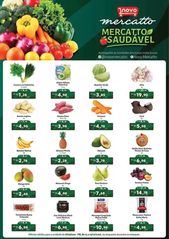 Catálogo Novo Atacarejo | Mercatto Saudável | 2026-10-14T00:00:00.000Z - 2026-10-15T00:00:00.000Z