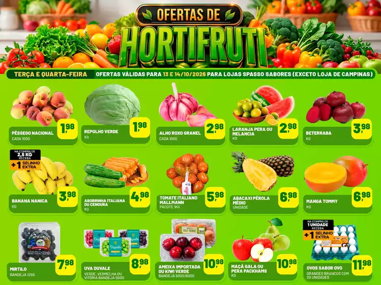 Catálogo Spasso Sabores | TERÇA E QUARTA DO HORTIFRUTI | 2026-10-13T00:00:00.000Z - 2026-10-14T00:00:00.000Z