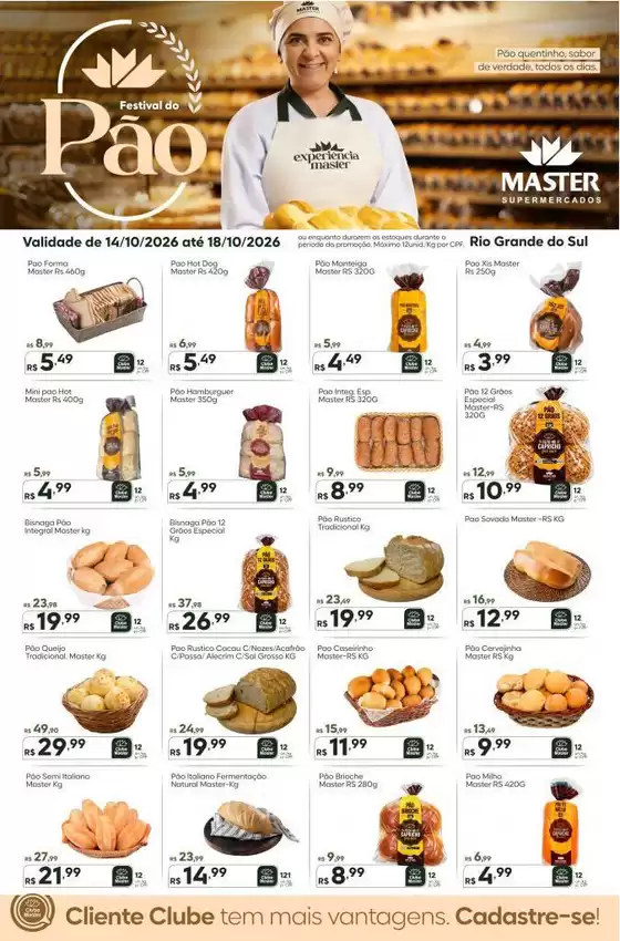 Catálogo Master Supermercados | Master RS ofertas especiais | 2026-10-14T00:00:00.000Z - 2026-10-18T00:00:00.000Z