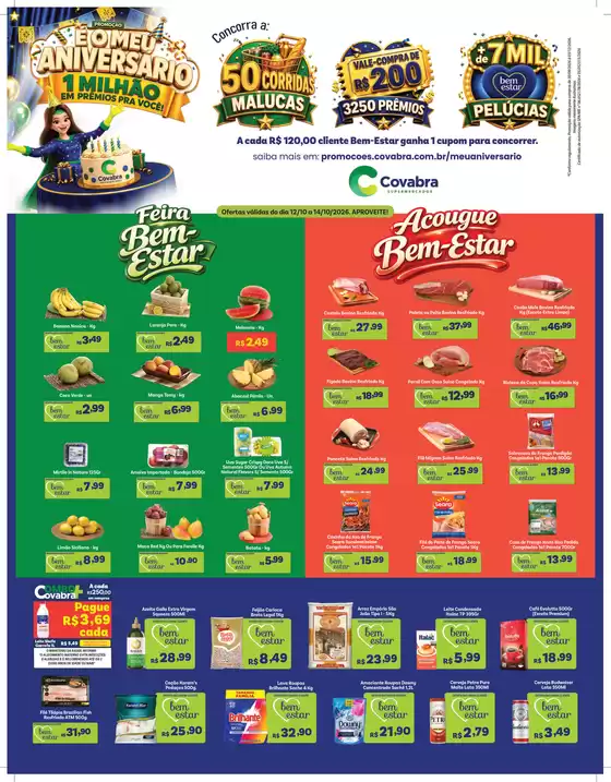 Catálogo Covabra Supermercados | Jornal de Ofertas Rio Claro Vinhedo Campinas | 2026-10-12T00:00:00.000Z - 2026-10-14T00:00:00.000Z