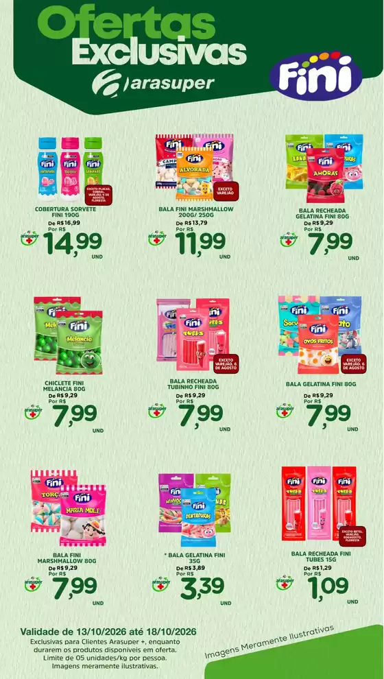 Catálogo Araújo Supermercados | EXCLUSIVA FINI | 2026-10-13T00:00:00.000Z - 2026-10-18T00:00:00.000Z