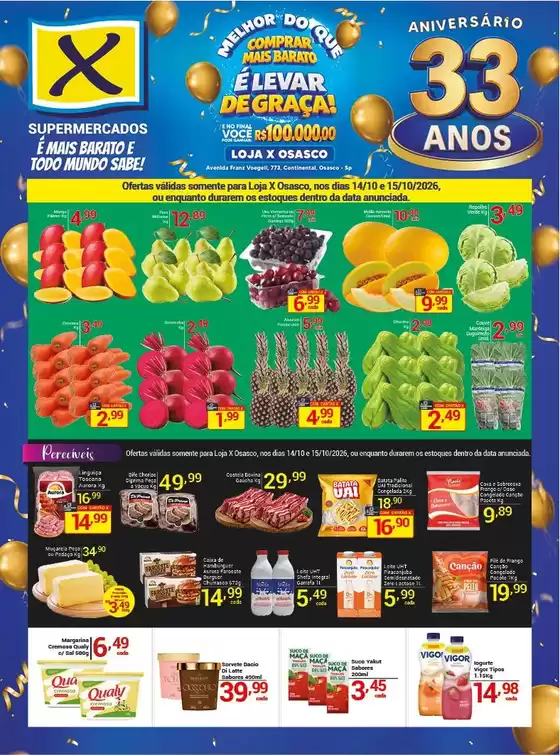 Catálogo X Supermercados | Promoções especiais em andamento | 2026-10-14T00:00:00.000Z - 2026-10-15T00:00:00.000Z