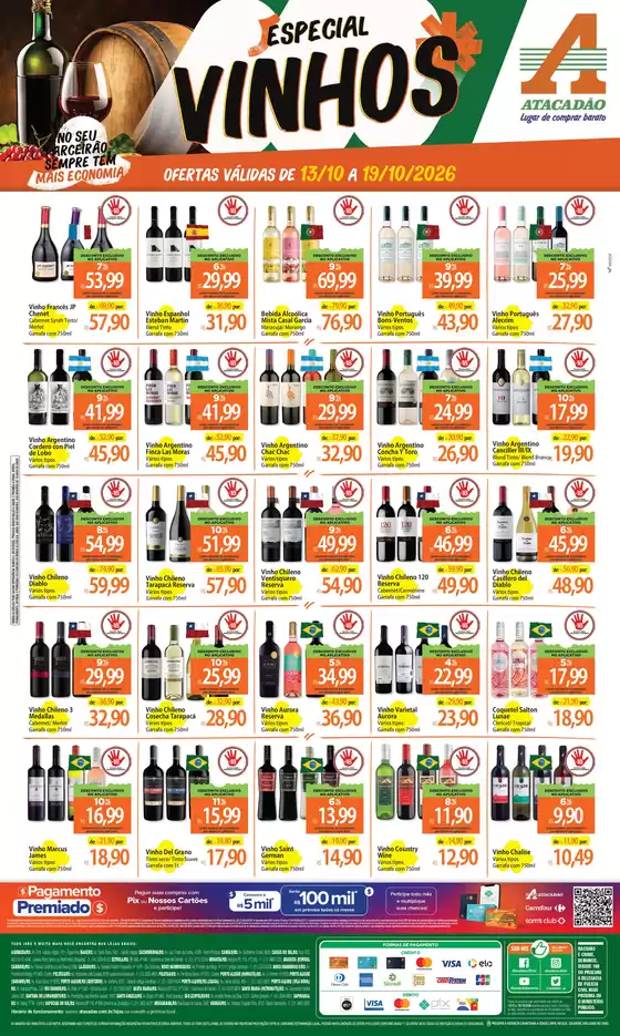 Catálogo Atacadão em Guaíba | Atacadão - Vinhos | 2026-10-14T00:00:00.000Z - 2026-10-19T00:00:00.000Z