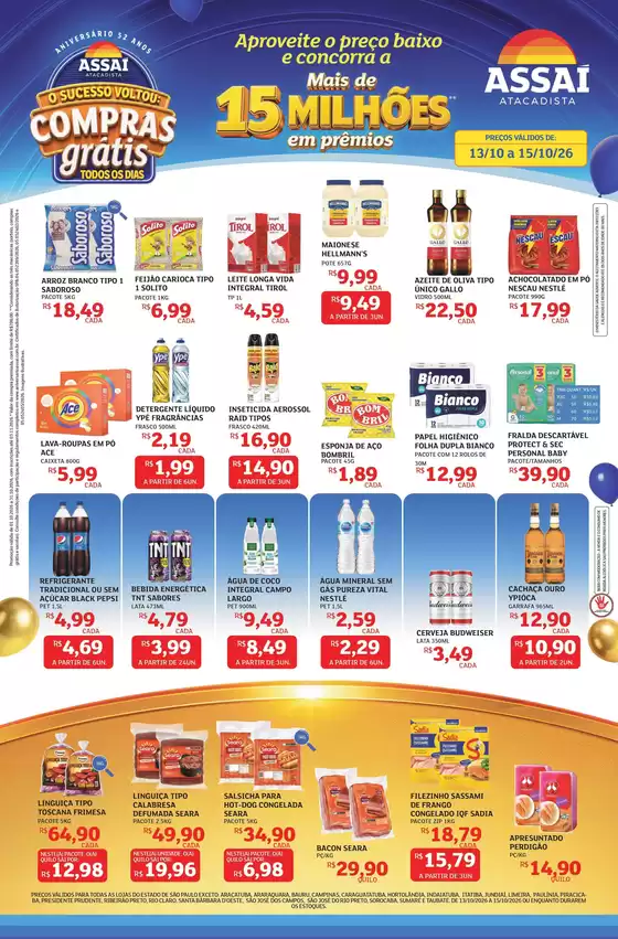 Catálogo Assaí Atacadista | Encarte Assaí Atacadista 173820 | 2026-10-14T00:00:00.000Z - 2026-10-15T00:00:00.000Z