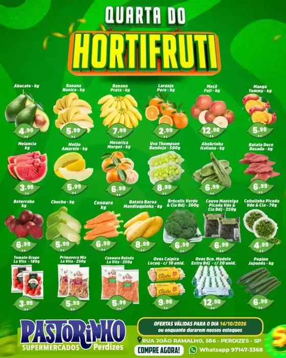 Catálogo Supermercado Pastorinho | Ofertas exclusivas para nossos clientes | 2026-10-14T00:00:00.000Z - 2026-10-14T00:00:00.000Z