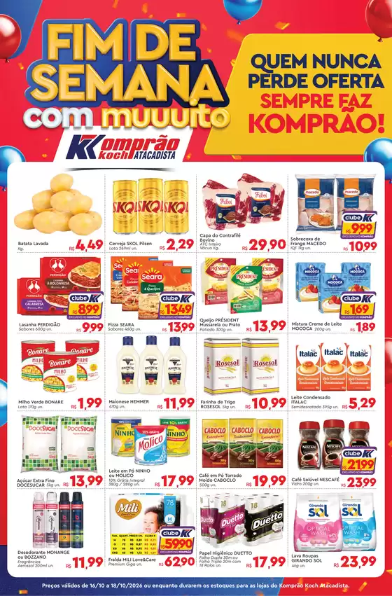 Catálogo Komprão Atacadista | Fim de semana com muuuitoo | 2026-10-16T00:00:00.000Z - 2026-10-18T00:00:00.000Z