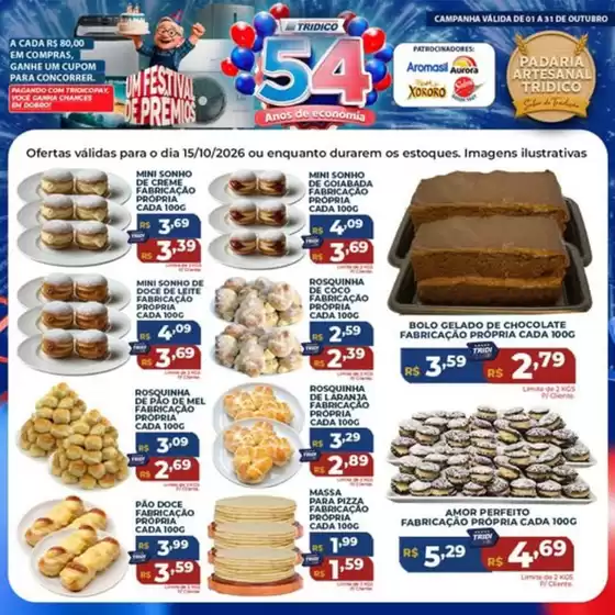 Catálogo Supermercados Tridico | Padaria | 2026-10-15T00:00:00.000Z - 2026-10-15T00:00:00.000Z