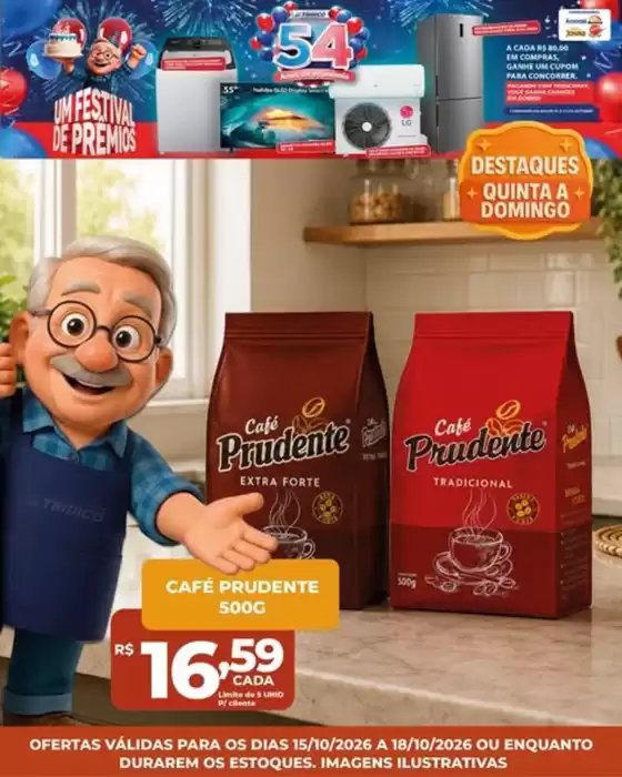 Catálogo Supermercados Tridico | Destaques Quinta a Domingo | 2026-10-15T00:00:00.000Z - 2026-10-18T00:00:00.000Z