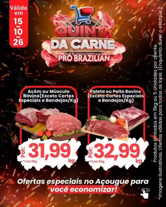 Catálogo Supermercados Pró Brazilian em Apiúna | Quinta Da Carne | 2026-10-15T00:00:00.000Z - 2026-10-15T00:00:00.000Z