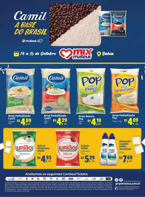 Catálogo Supermercados Mateus em Barrocas | Camil | 2026-10-15T00:00:00.000Z - 2026-10-16T00:00:00.000Z