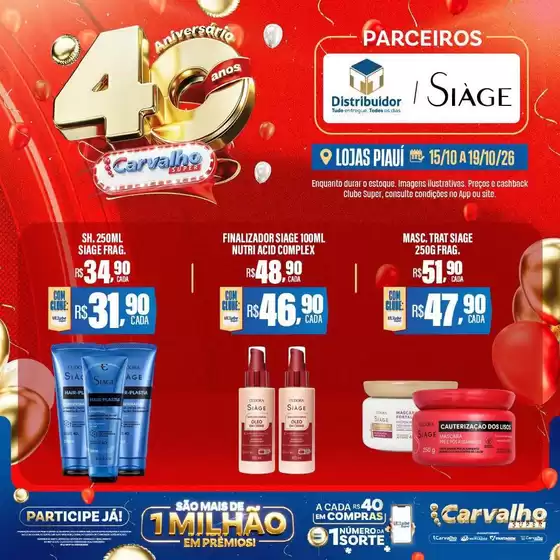 Catálogo Carvalho Supermercado | Descontos e promoções | 2026-10-15T00:00:00.000Z - 2026-10-19T00:00:00.000Z