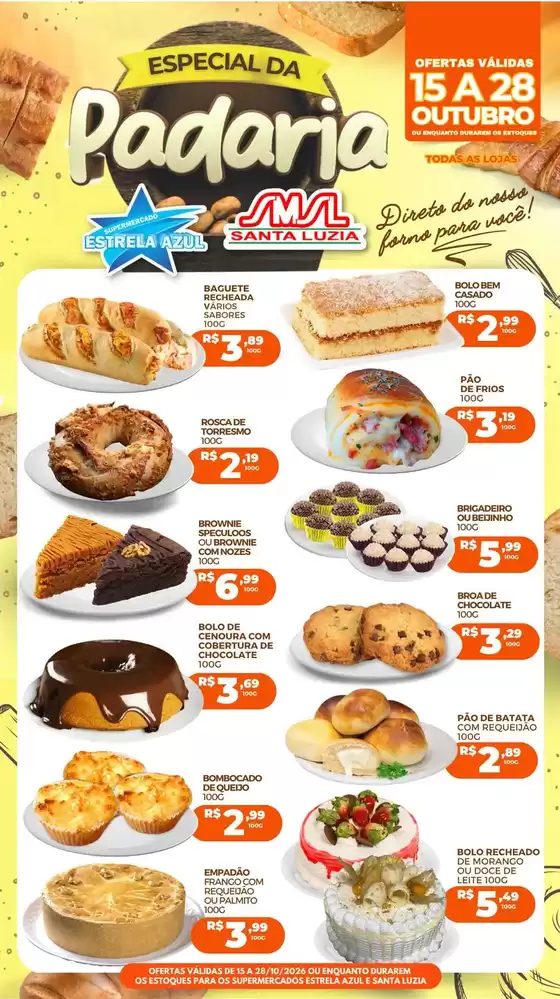 Catálogo Supermercado Estrela Azul | Grandes descontos em produtos selecionados | 2026-10-15T00:00:00.000Z - 2026-10-28T00:00:00.000Z