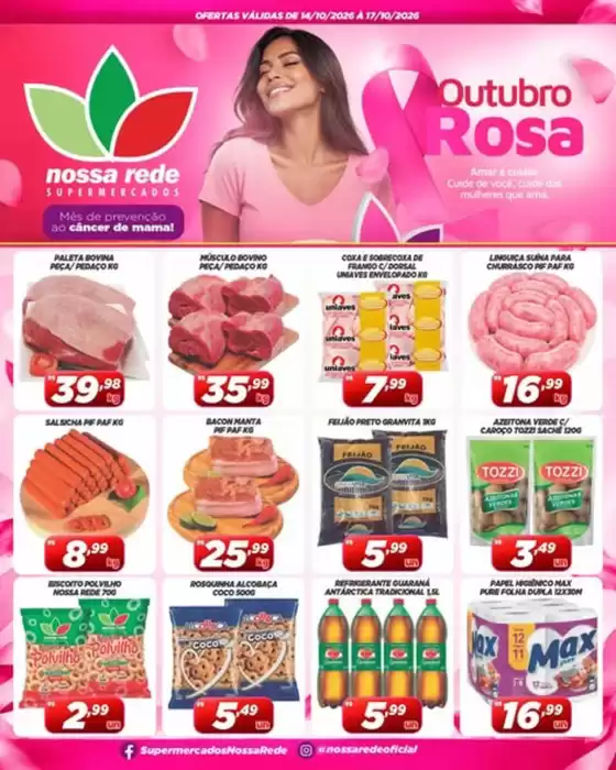 Catálogo Nossa Rede Supermercados | OUTUBRO ROSA NA NOSSA REDE! | 2026-10-15T00:00:00.000Z - 2026-10-17T00:00:00.000Z