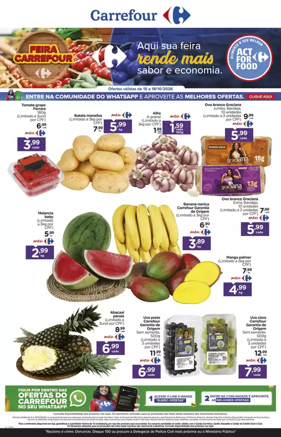 Catálogo Carrefour Bairro | LÂMINA EXCLUSIVA FLV | 2026-10-15T00:00:00.000Z - 2026-10-18T00:00:00.000Z