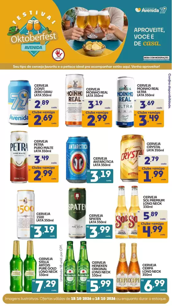 Catálogo Supermercados Avenida | Promoções especiais em andamento | 2026-10-15T00:00:00.000Z - 2026-10-18T00:00:00.000Z