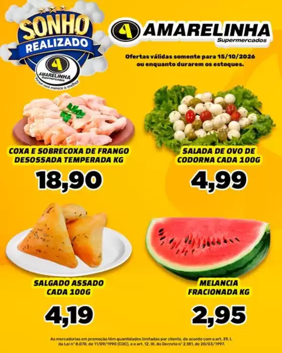 Catálogo Amarelinha Supermercados | Ofertas Da Semana | 2026-10-15T00:00:00.000Z - 2026-10-15T00:00:00.000Z