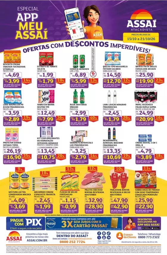 Catálogo Assaí Atacadista | Encarte Assaí Atacadista 173872-573 | 2026-10-15T00:00:00.000Z - 2026-10-21T00:00:00.000Z