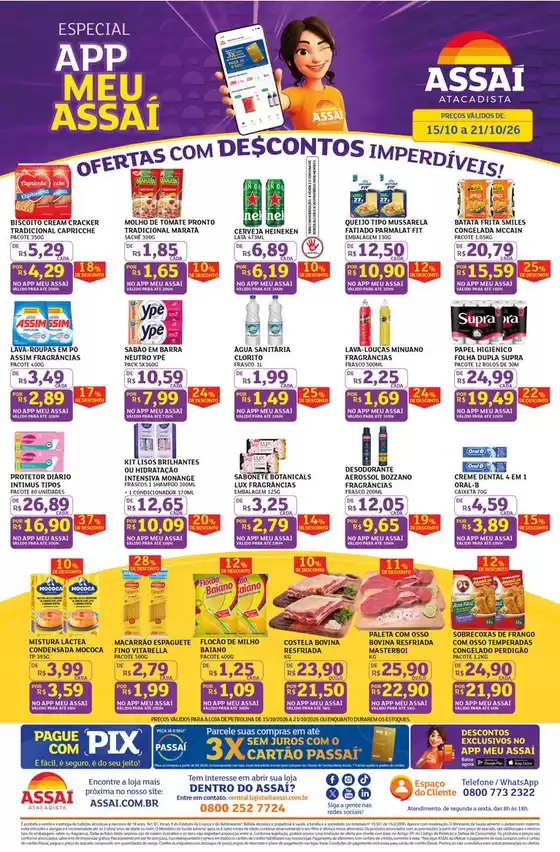 Catálogo Assaí Atacadista | Encarte Assaí Atacadista 173874-574 | 2026-10-15T00:00:00.000Z - 2026-10-21T00:00:00.000Z