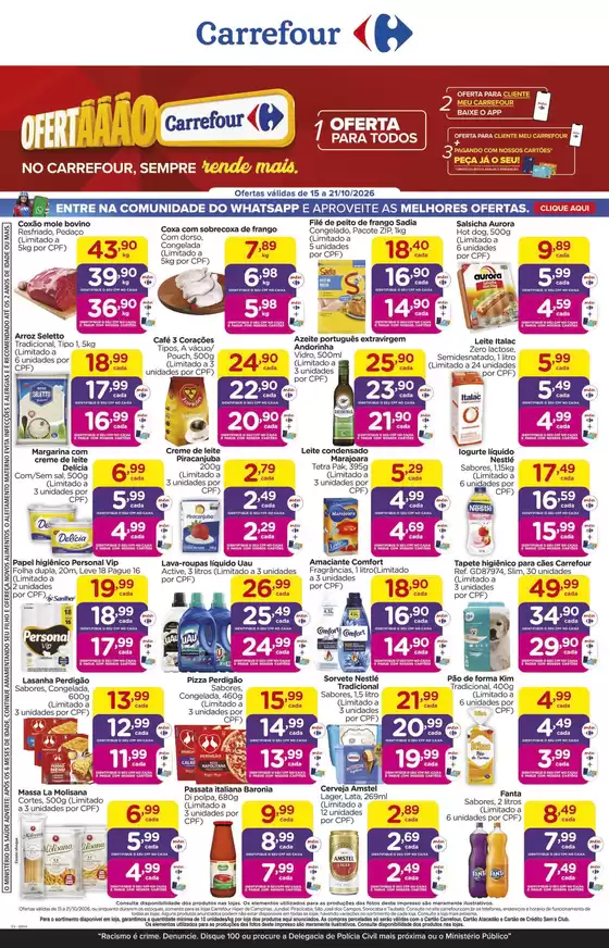Catálogo Carrefour | LÂMINA OFERTAÇO SP INTERIOR | 2026-10-15T00:00:00.000Z - 2026-10-21T00:00:00.000Z