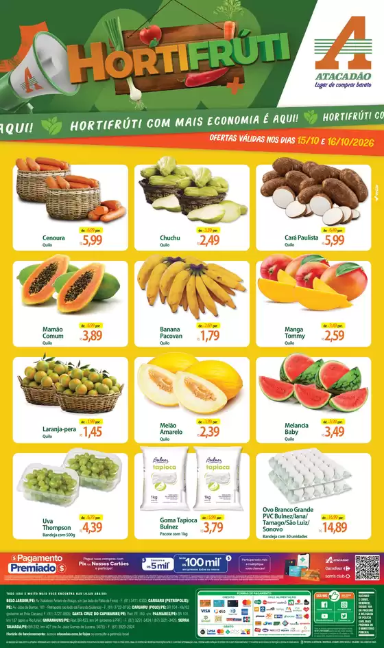 Catálogo Atacadão em Campina Grande | Atacadão - Hortifrúti | 2026-10-15T00:00:00.000Z - 2026-10-16T00:00:00.000Z
