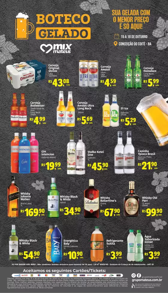 Catálogo Supermercados Mateus | Especial Boteco | 2026-10-15T00:00:00.000Z - 2026-10-18T00:00:00.000Z