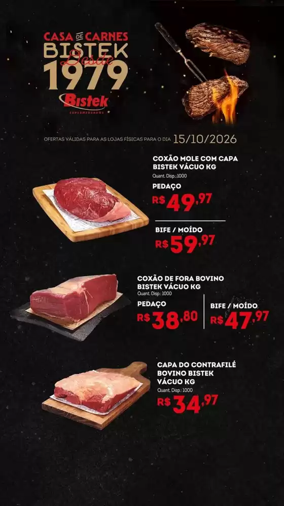 Catálogo Bistek Supermercados | QUINTA DAS CARNES - RS | 2026-10-15T00:00:00.000Z - 2026-10-15T00:00:00.000Z
